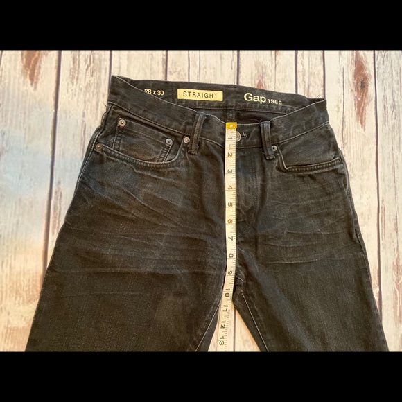 Gap 1969 black straight jean 28/30 - Picture 4 of 7
